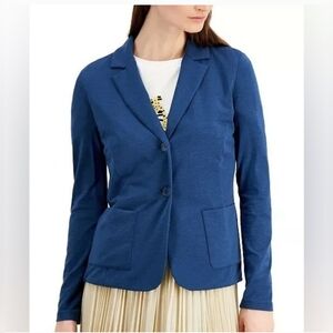 New WEEKEND MAX MARA Drina Jersey-knit Blazer In Blue Size XS
